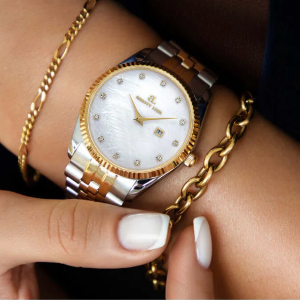 Abbott Lyon TWO TONE PEARL LINK BELGRAVIA 36 WATCH